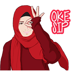 [LINEスタンプ] Hijaber Update 2
