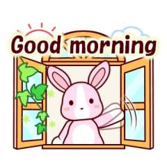 [LINEスタンプ] ソフトミックス☆挨拶♪ウサギの画像（メイン）