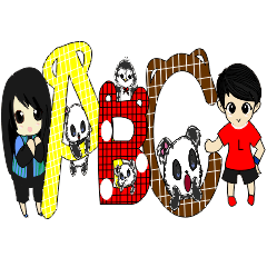 [LINEスタンプ] Swesy : Alphabet family