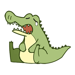 [LINEスタンプ] Crocodile tears
