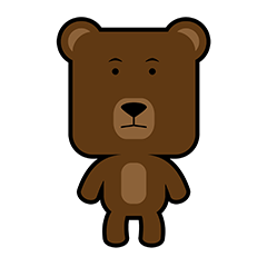 [LINEスタンプ] Stanley The SqureHead Bear