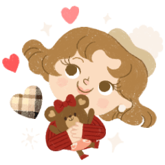 [LINEスタンプ] KA Girl＆Bear