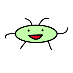 [LINEスタンプ] なんか生えてるへんなやつ