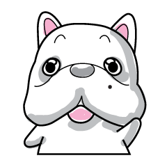 [LINEスタンプ] "Toast" a dog comes from French
