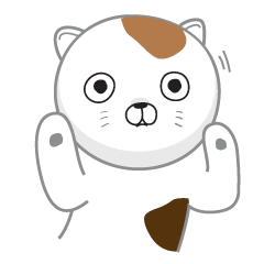[LINEスタンプ] The cat does not exist