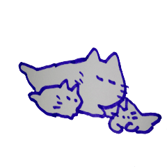 [LINEスタンプ] the presence of cats