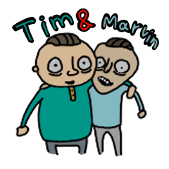 [LINEスタンプ] Tim＆Marvin