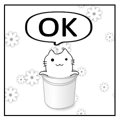 [LINEスタンプ] 四コマ漫画スタンプ 「ネコ with セミ」の画像（メイン）