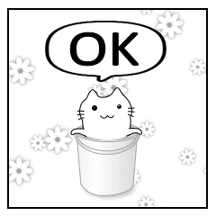 [LINEスタンプ] 四コマ漫画スタンプ 「ネコ with セミ」