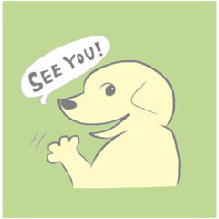 [LINEスタンプ] ゴールデンレトリバー犬と猫とパンダ。