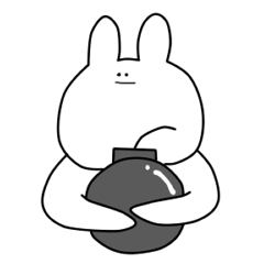 [LINEスタンプ] なまえのないうさぎ～光と闇～