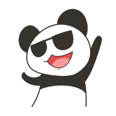 [LINEスタンプ] glasses zoo--panda