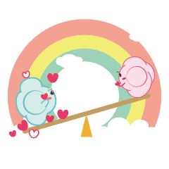 [LINEスタンプ] Two clouds IV