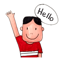 [LINEスタンプ] My name is Johnny.