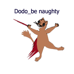 [LINEスタンプ] Dodo_be naughtyの画像（メイン）