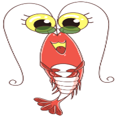 [LINEスタンプ] Cute Shrimp
