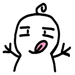 [LINEスタンプ] 雪だるまに似てるが、雪だるまではない