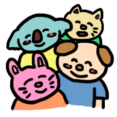 [LINEスタンプ] どうどうどうぶつたち