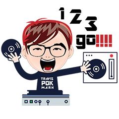 [LINEスタンプ] POK Travis Marh