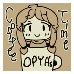 [LINEスタンプ] OPYA's Coffee Time