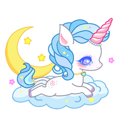 [LINEスタンプ] Unicorn Power Animation