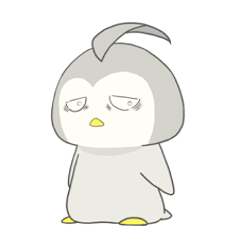 [LINEスタンプ] めつきのわるいペンギン