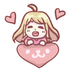 [LINEスタンプ] Is a cute girl