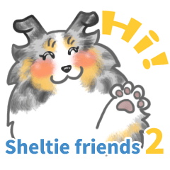[LINEスタンプ] シェルティーフレンズ2
