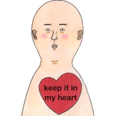 [LINEスタンプ] Keep it in my heart Eng.