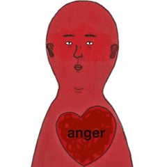 [LINEスタンプ] keep it in my heart - mad edition (eng)