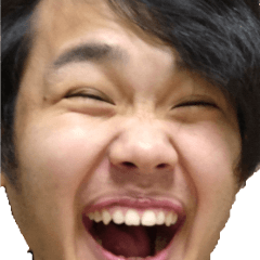 [LINEスタンプ] 顔がでかいやつら