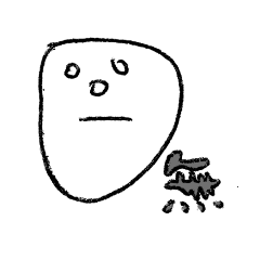 [LINEスタンプ] 無表情あいさつ。