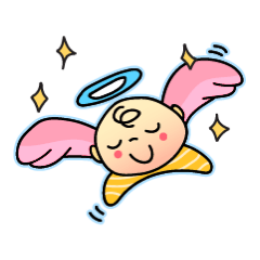 [LINEスタンプ] Little Punna, newborn baby