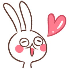 [LINEスタンプ] Rabbit: Xiaxia and Xiaoxiaoの画像（メイン）