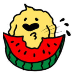 [LINEスタンプ] もふもふドゥードルの夏