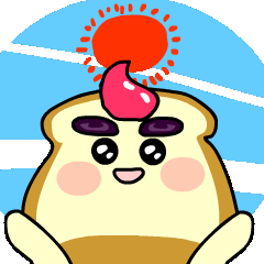 [LINEスタンプ] The Cute Toast Boy 2の画像（メイン）