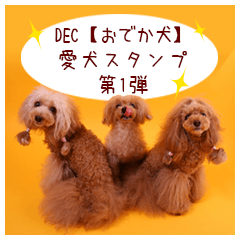 DEC【おでか犬】愛犬スタンプ第1弾