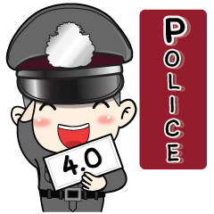 [LINEスタンプ] Thai Police 4.0