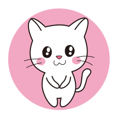 [LINEスタンプ] ほのぼのしろにゃんこ