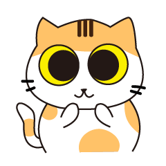 [LINEスタンプ] little V cat