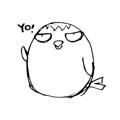[LINEスタンプ] Just a parrot.