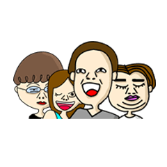 [LINEスタンプ] 4MEBA GANG