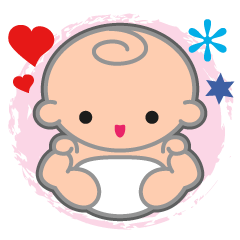 [LINEスタンプ] QQ Baby Bow