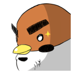 [LINEスタンプ] 太マユスズメ