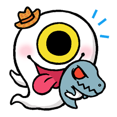 [LINEスタンプ] ghost Fluttering