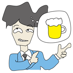 [LINEスタンプ] 心の声 （サラリーマン編）