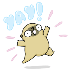 [LINEスタンプ] Mochi the pug from 157ofgemma 