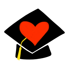 [LINEスタンプ] Graduation Hat - I love cute grad emojiの画像（メイン）