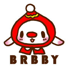 [LINEスタンプ] BRBBY-Litte RedHat rabbitの画像（メイン）