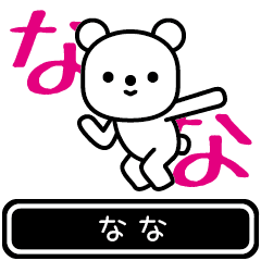 [LINEスタンプ] 【なな】ななが使う高速で動くスタンプ